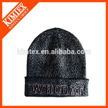 Custom winter black beanie hat